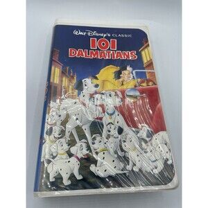 Disney Classic 101 Dalmatians VHS 1263 Black Diamond Edition VHS Tape